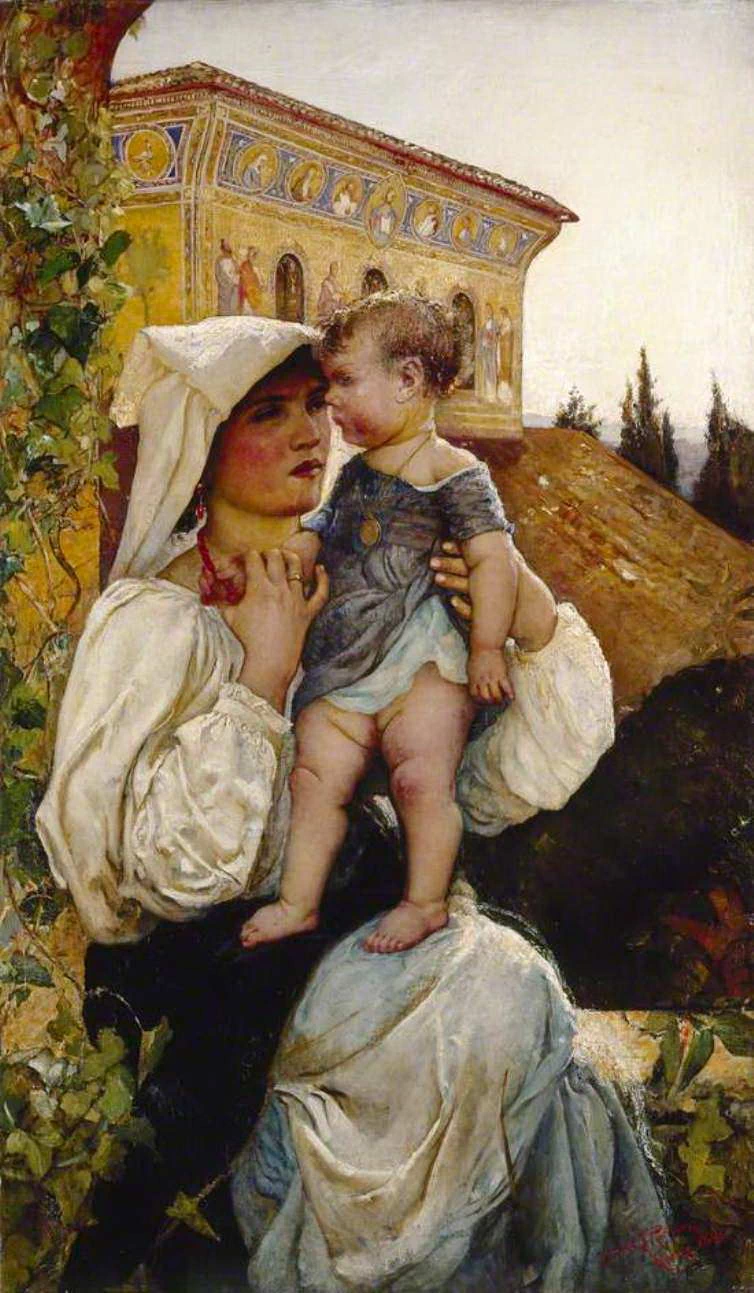 Annie Louise Swynnerton - Una madre e un bambino italiani